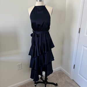 Petal & Pup Navy Halter Dress